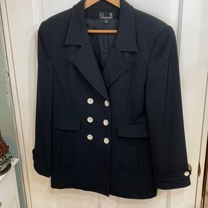 Navy Double Breasted Blazer Jacket
